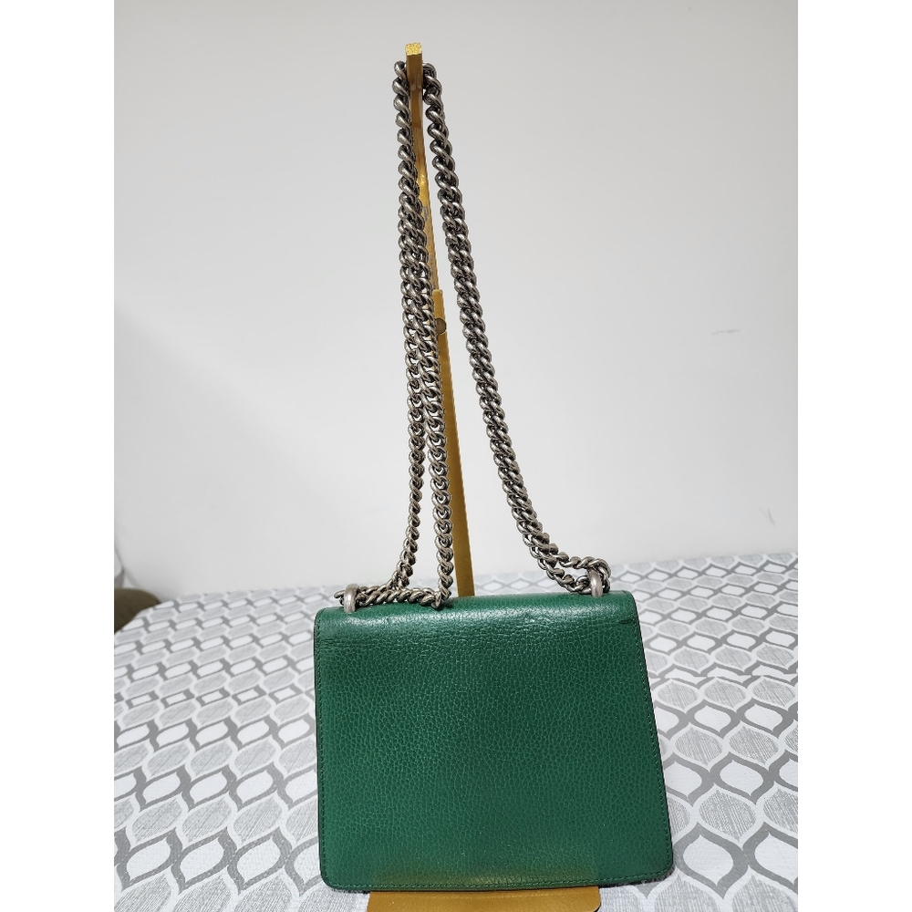 Gucci Small Leather Dionysus Crossbody Bag Green - Picture 3 of 16